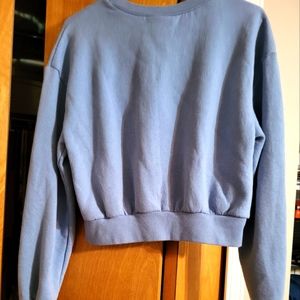 Wild Fable Crop Style Sweatshirt, Baby Blue Size M